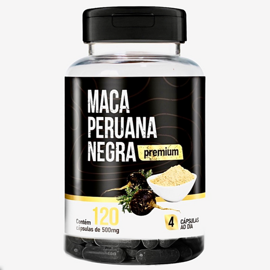 Cápsula de maca peruana negra Premium Natuvite 120 caps