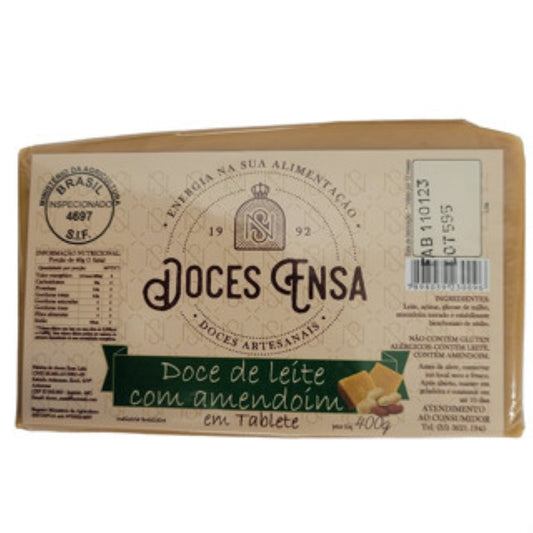 Doce de Leite Ensa barra artesanal com Amendoim