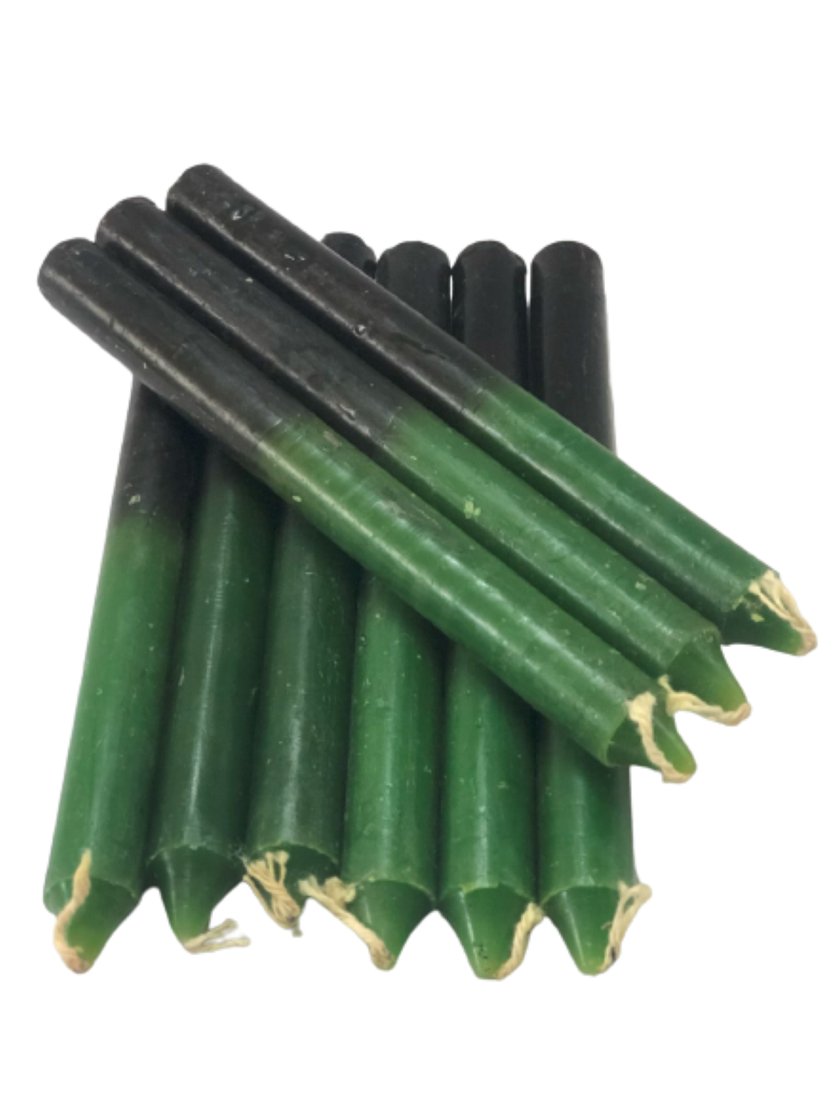 Vela preta com verde