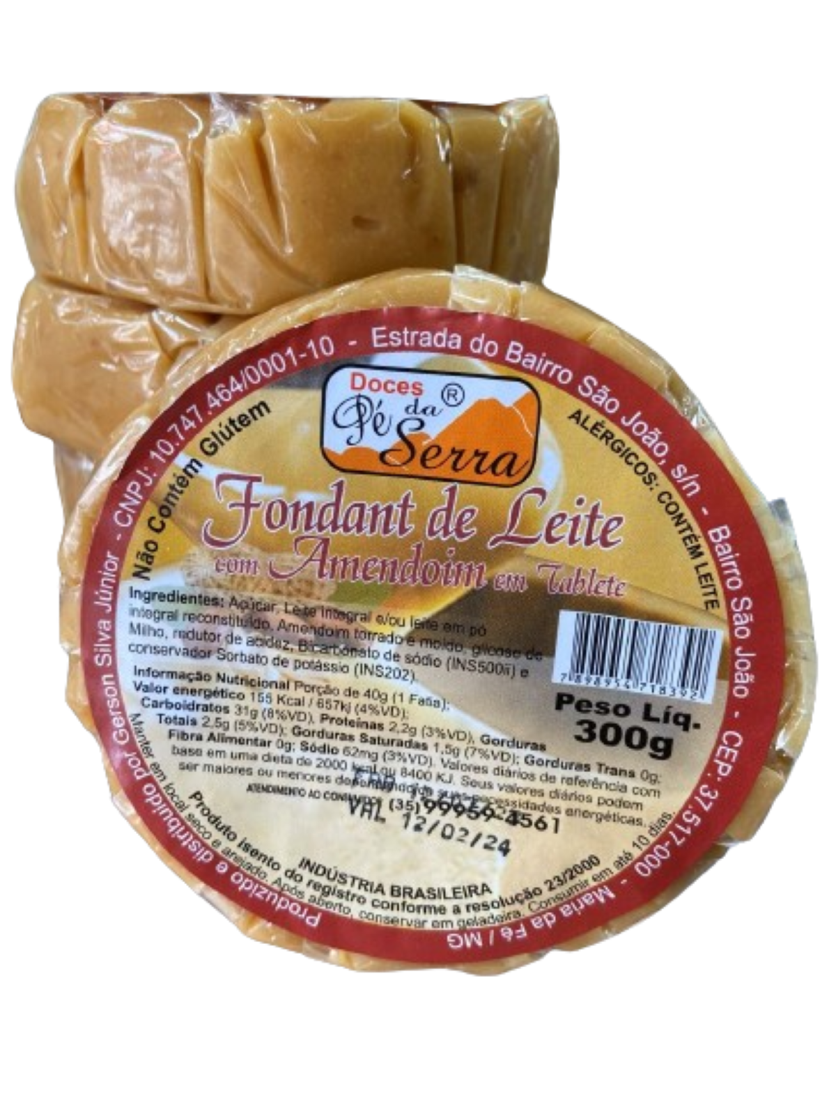 Doce de Leite Pé da serra Redondocom com Amendoim