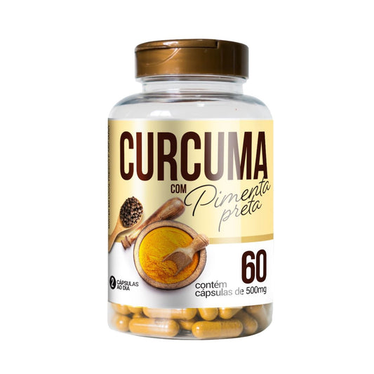 Cápsula de Cúrcuma C/ pimenta preta Natuvite 60 caps