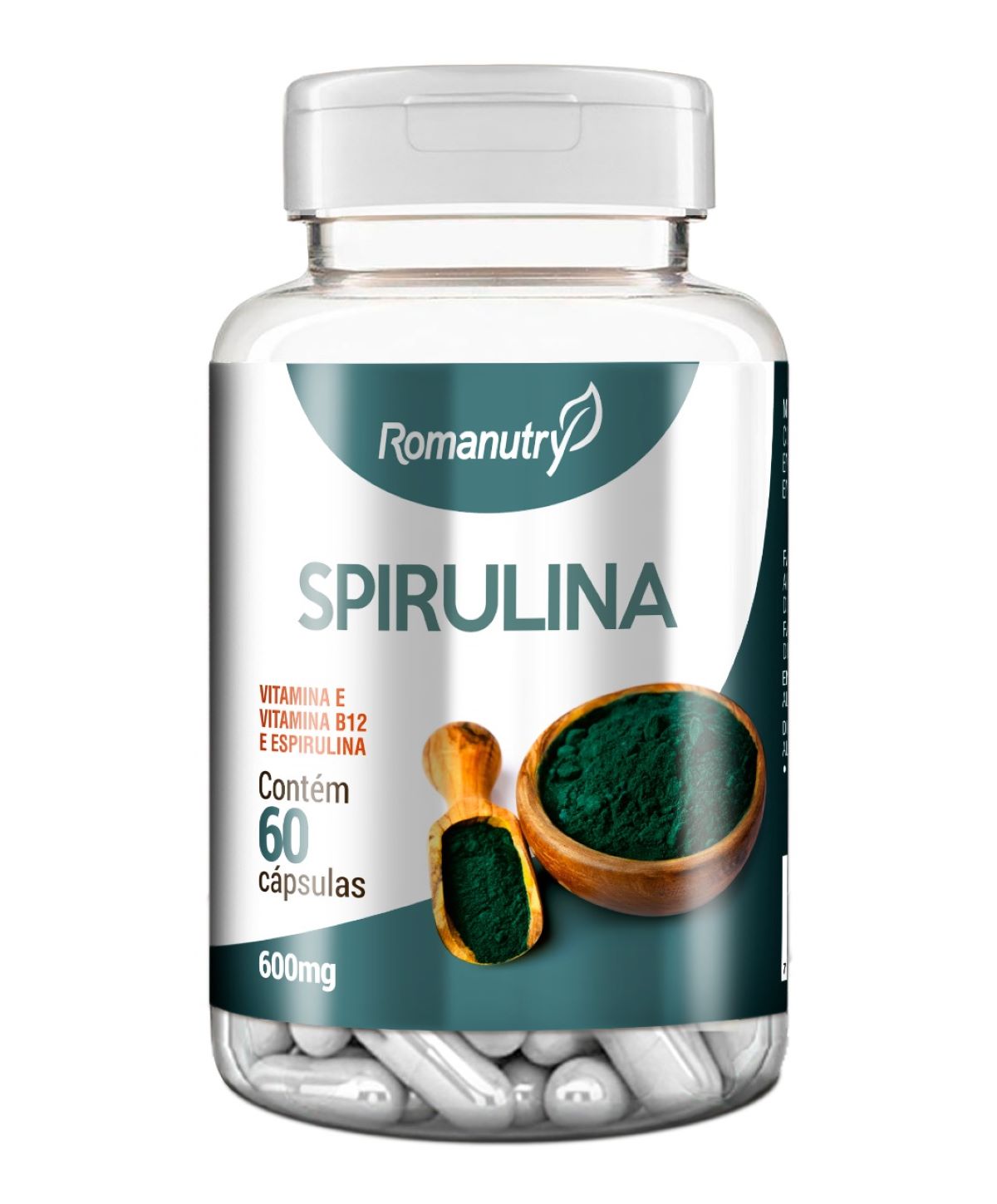 Cápsula de Spirulina Romanutry 60 caps