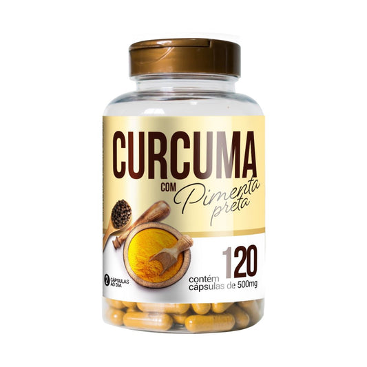 Cápsula de Cúrcuma C/ Pimenta preta Natuvite 120 caps