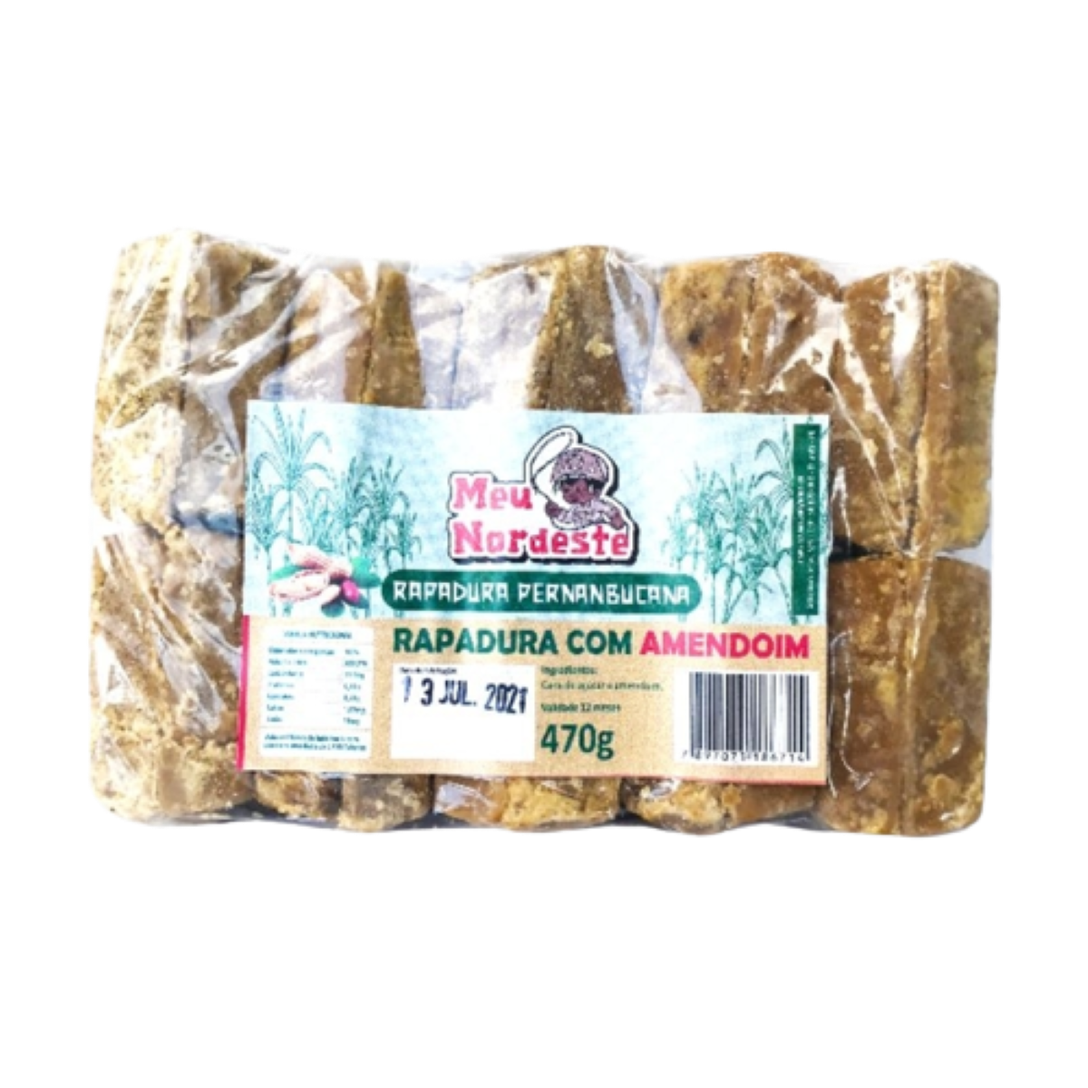 Rapadura Mini com Amendoim Meu Nordeste
