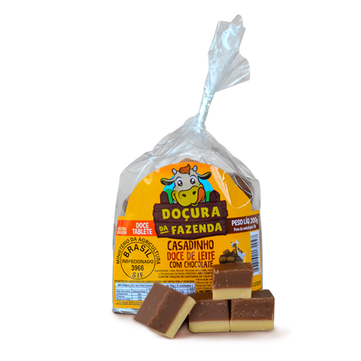 Doce de Leite Doçura da fazenda Casadinho com Chocolate