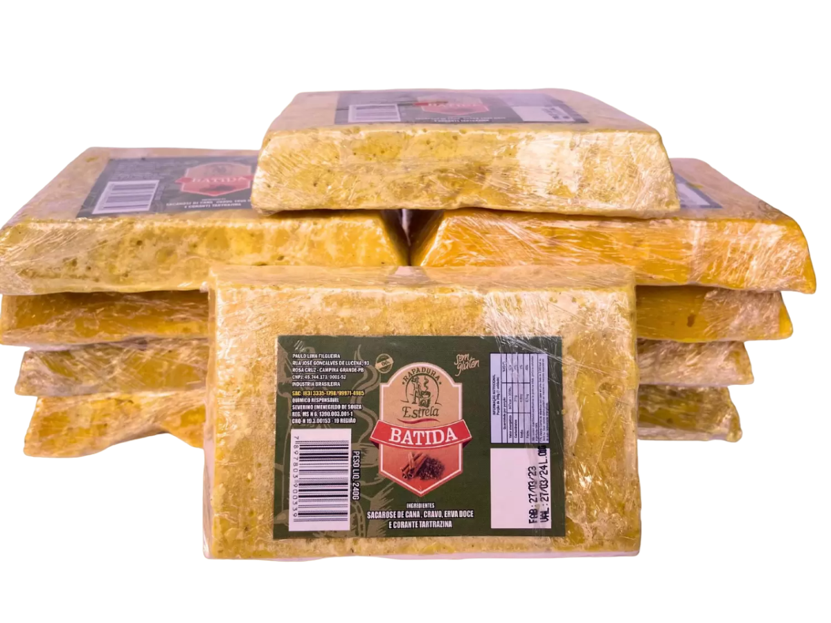 Rapadura Estrela Batida Cravo e Canela