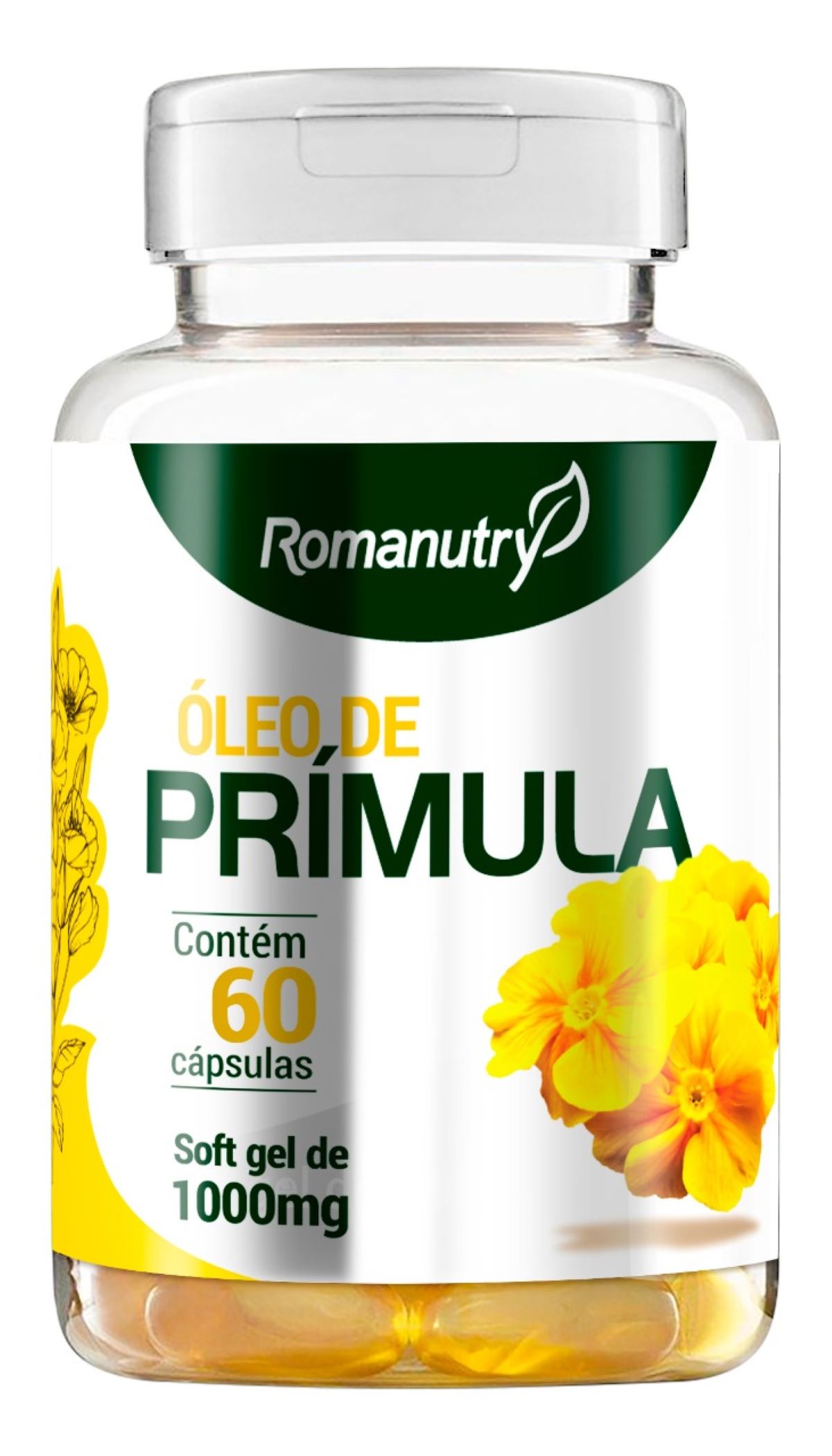 Cápsula Óleo de Prímula Romanutry 60 caps