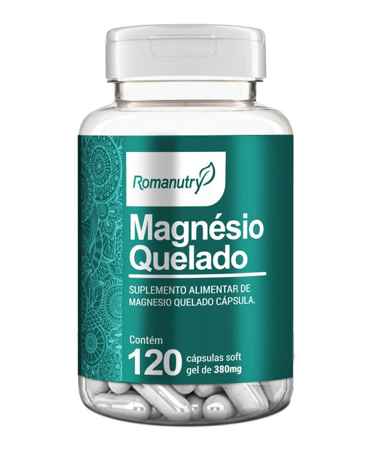 Cápsula Magnésio Quelado Romanutry 120 caps