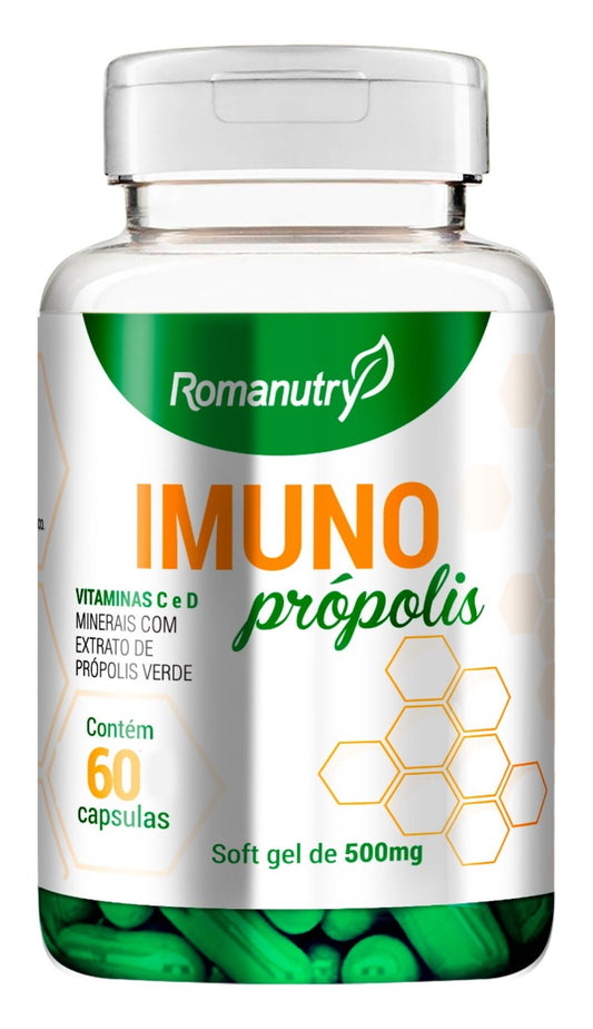 Cápsula Imuno própolis Romanutry 60 caps