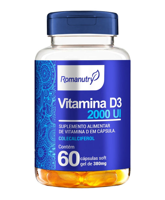 Cápsula Vitamina D3 2000 UI Romanutry 60 caps