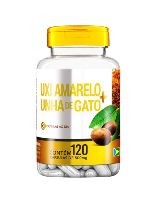 Cápsula Unha de Gato com Uxi Amarelo 120 caps