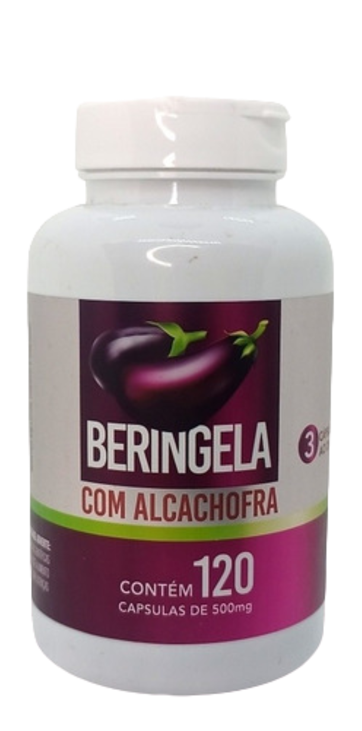 Cápsula Alcachofra Com Beringela Natuvite 120 caps